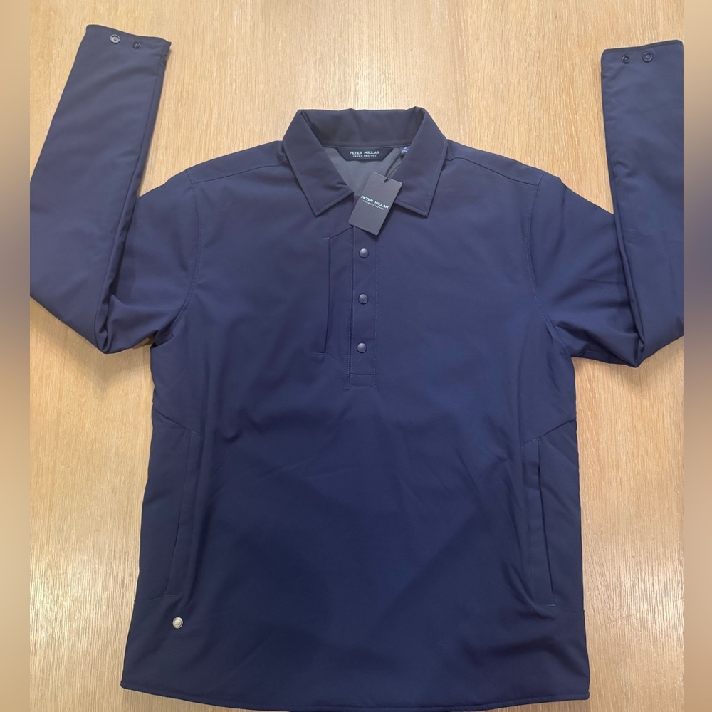 NWT Medium Peter Millar Approach Snap pullover